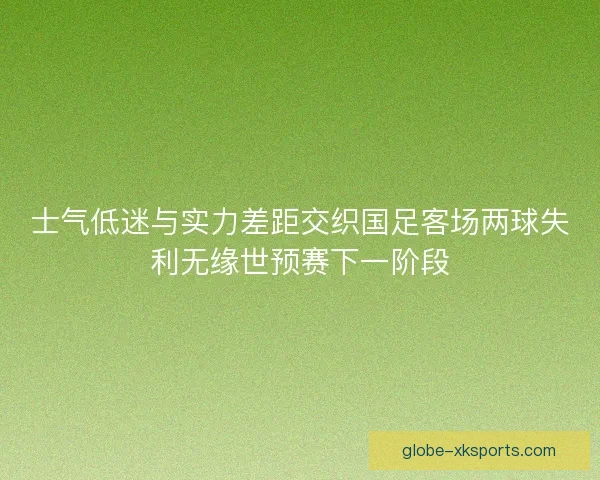 士气低迷与实力差距交织国足客场两球失利无缘世预赛下一阶段 士气低迷与实力差距交织国足客场两球失利无缘世预赛下一阶段